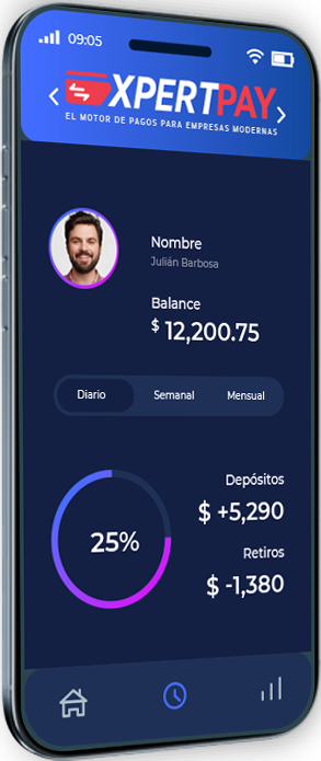 Pantalla de beneficios XpertPay